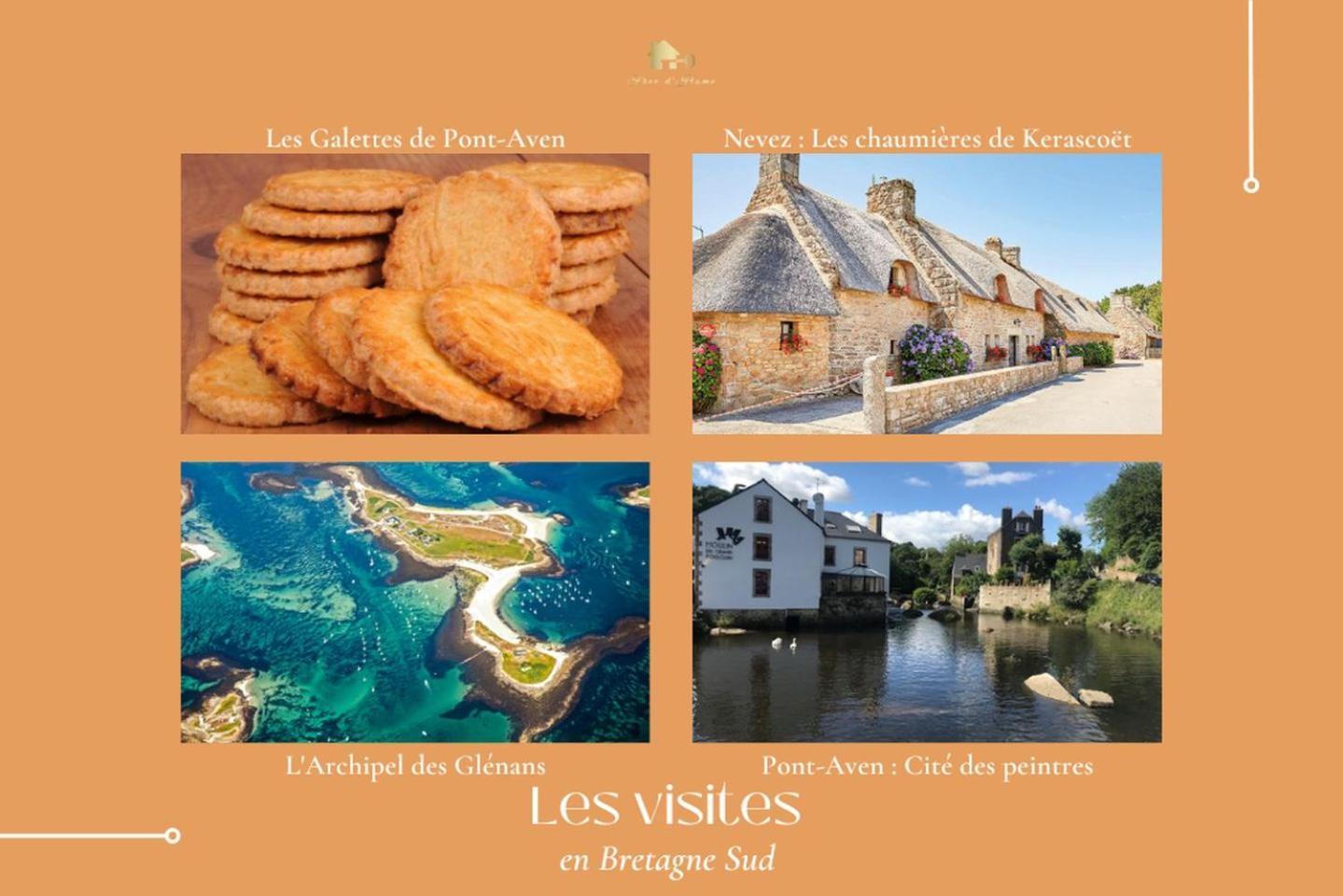 Keraven, Charmante Maisonnette, Piscine Commune 1-4 Personnes Моэлан-сюр-Мер Экстерьер фото